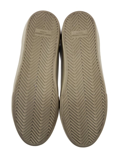 Saint Laurent Leather Graphic Print Sneakers
