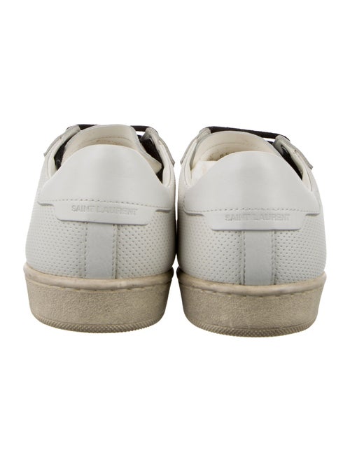 Saint Laurent Leather Colorblock Pattern Sneakers