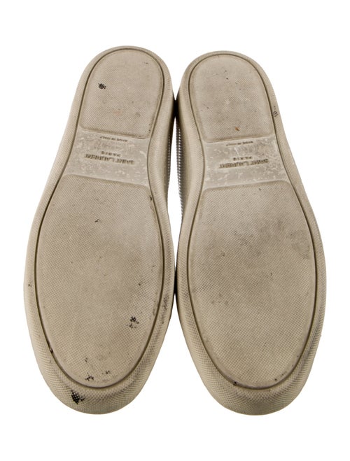 Saint Laurent Leather Colorblock Pattern Sneakers