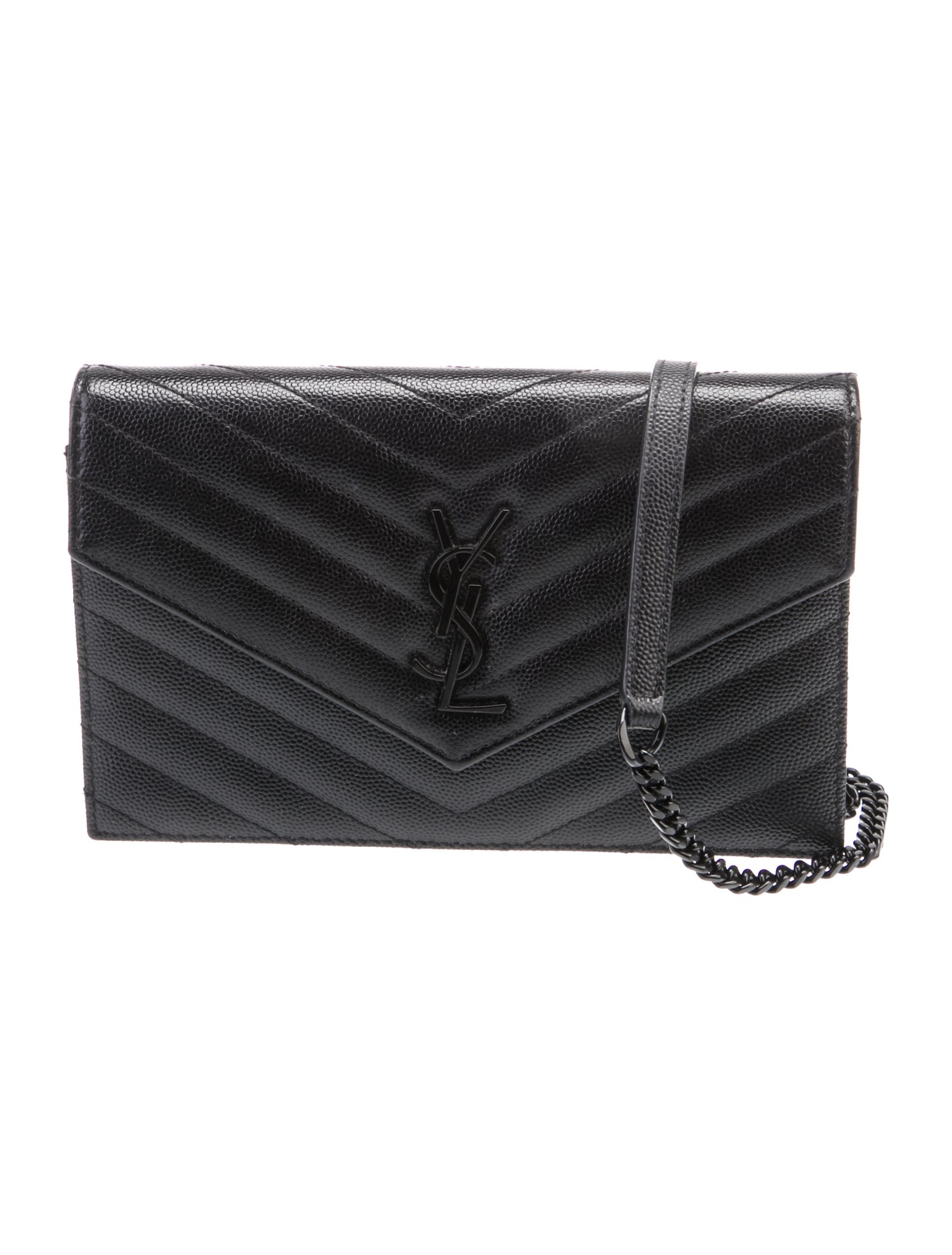 Saint Laurent Leather Envelope Mini