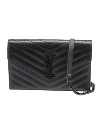 Saint Laurent Leather Envelope Mini