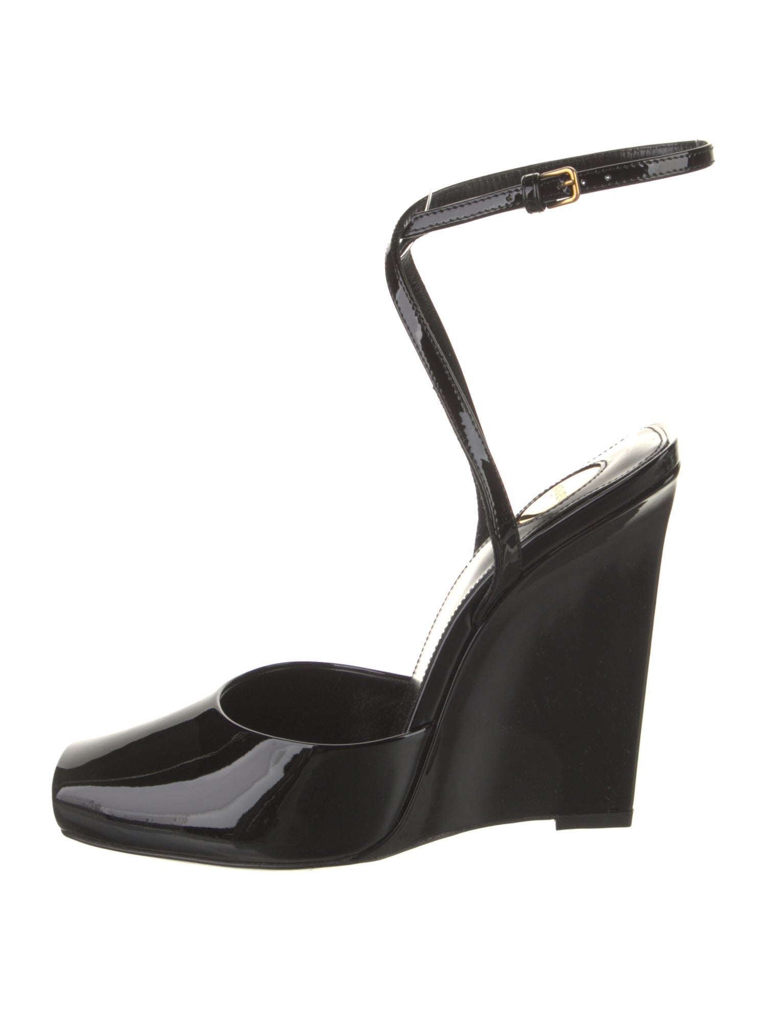 Saint Laurent Patent Leather Slingback Pumps
