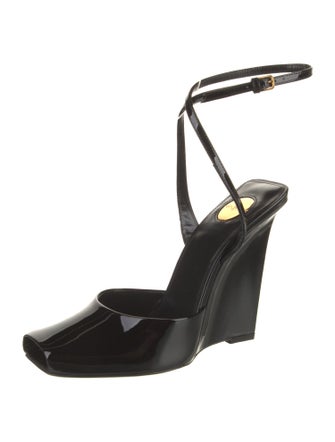 Saint Laurent Patent Leather Slingback Pumps