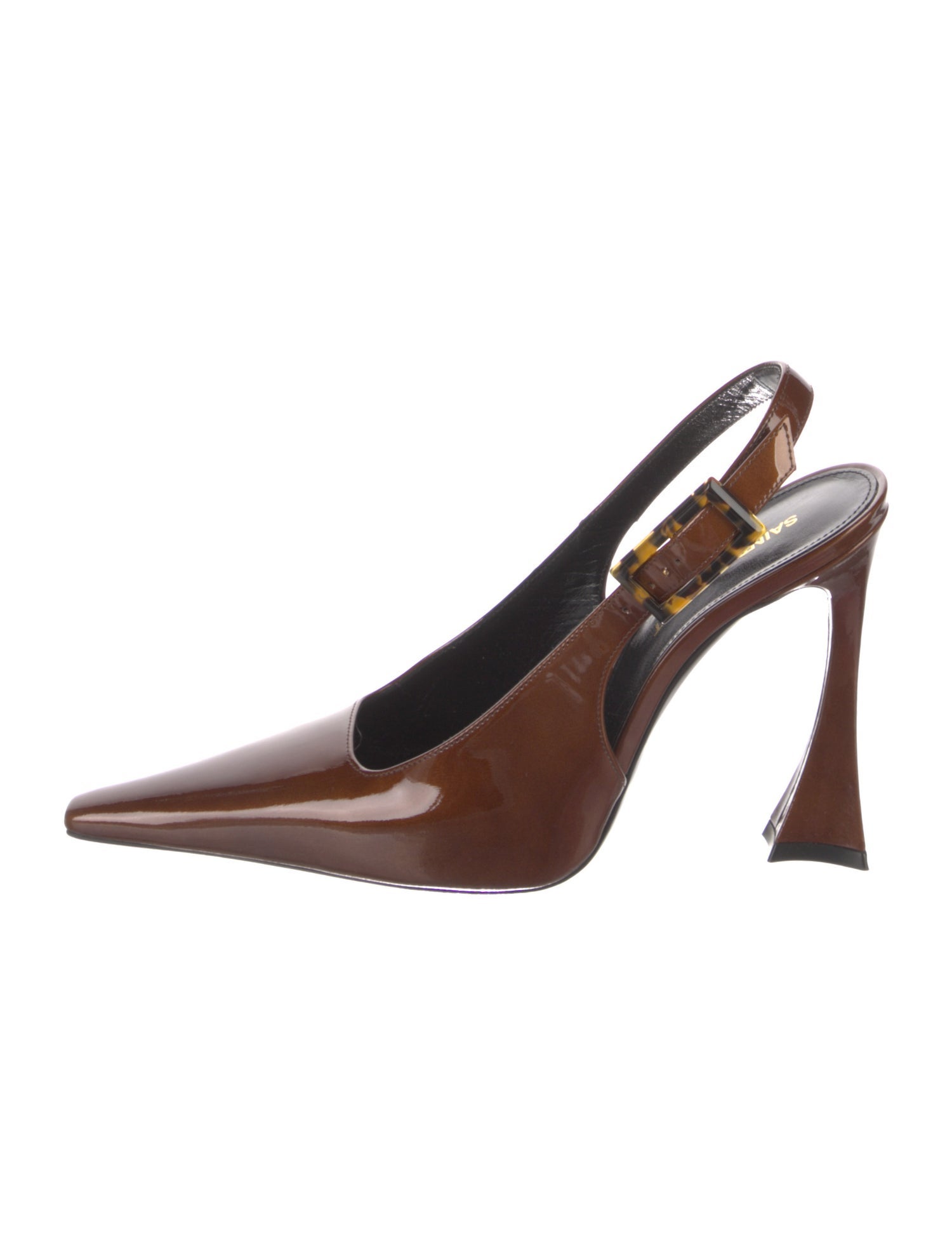 Saint Laurent Patent Leather Slingback Pumps
