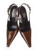Saint Laurent Patent Leather Slingback Pumps