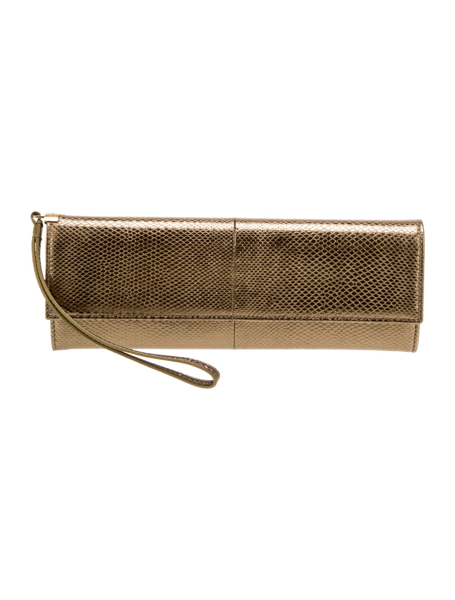 Saint Laurent Embossed Leather Clutch 2022