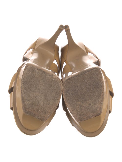 Saint Laurent Patent Leather T-Strap Sandals