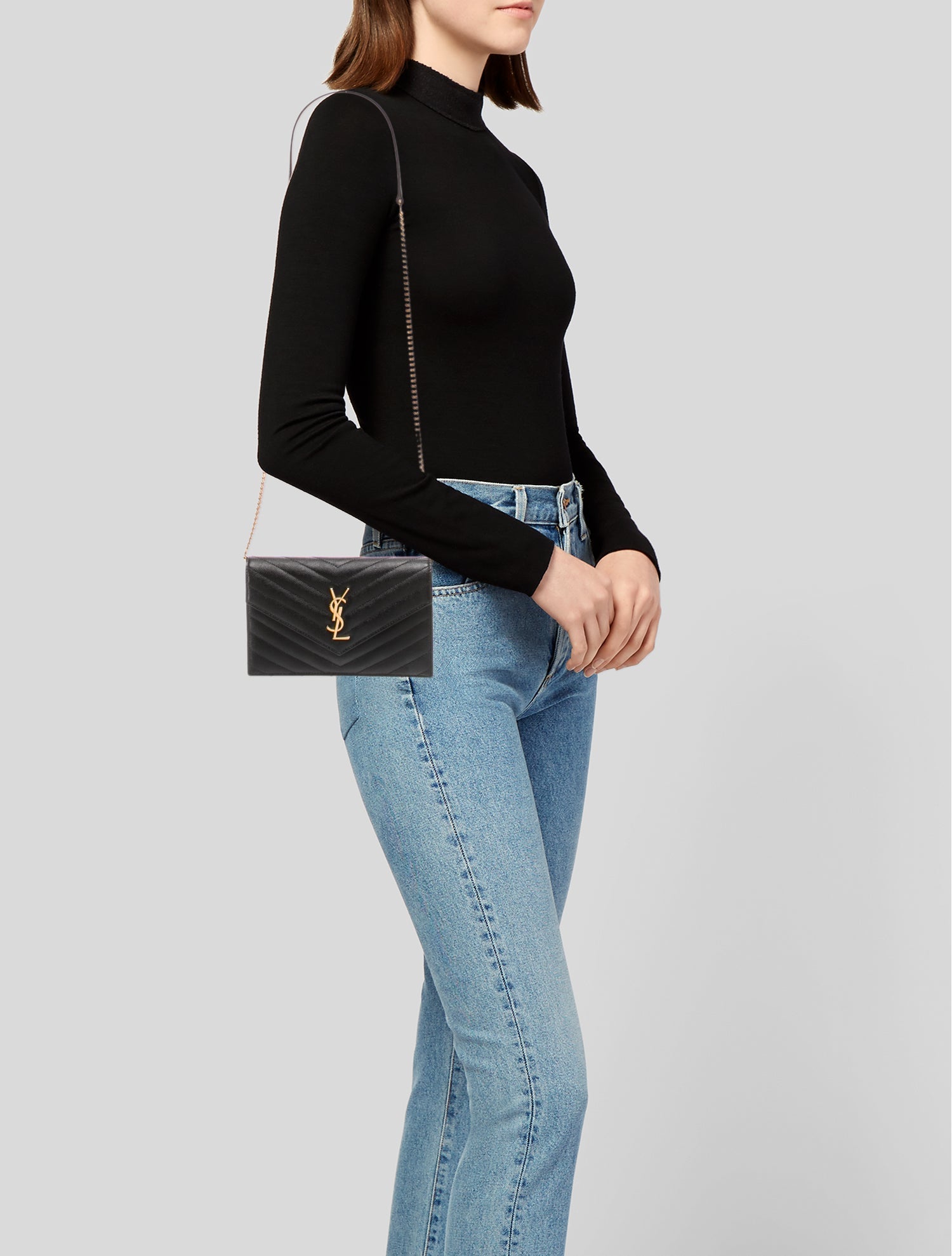 Saint Laurent Leather Envelope 2022