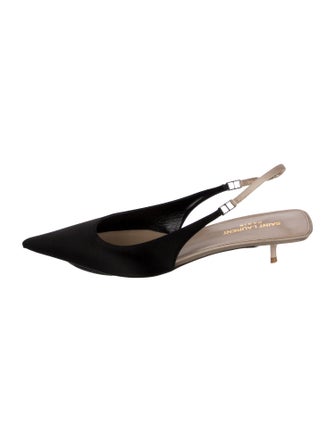 Saint Laurent Satin Slingback Pumps