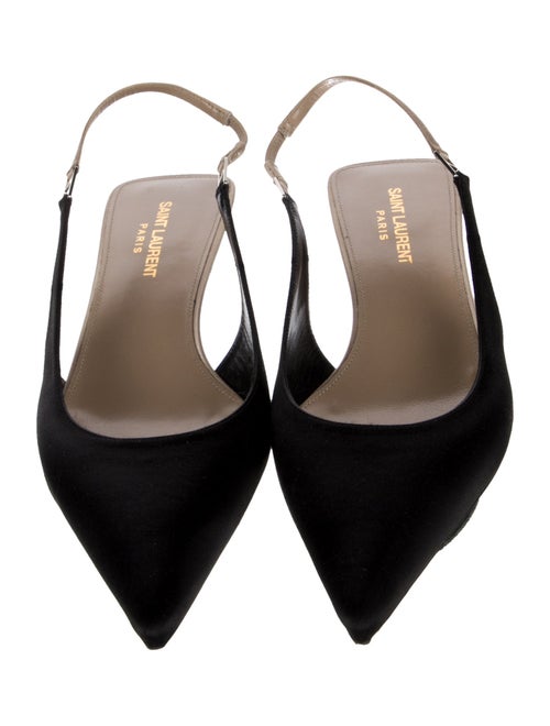 Saint Laurent Satin Slingback Pumps
