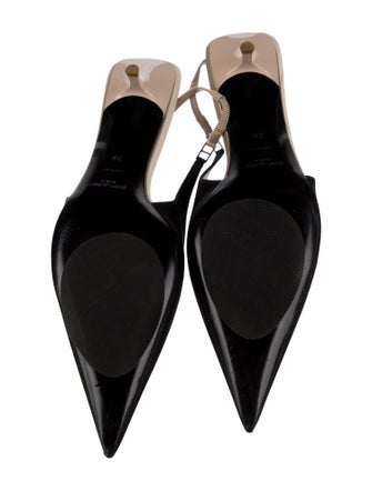 Saint Laurent Satin Slingback Pumps