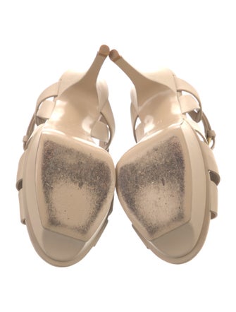 Saint Laurent Leather T-Strap Sandals