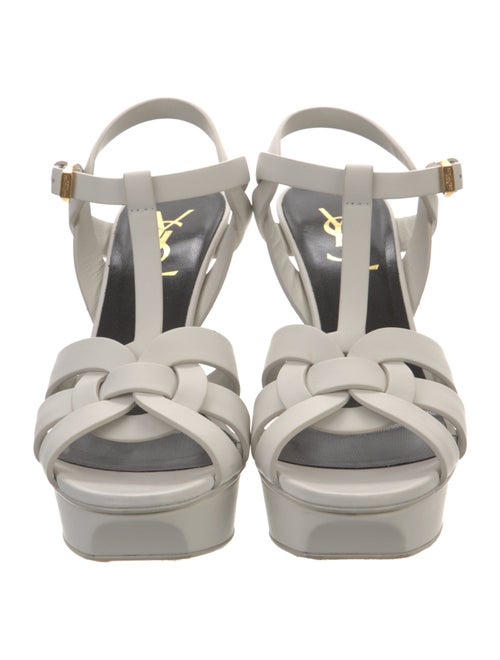 Saint Laurent Leather Slingback Sandals