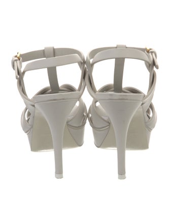 Saint Laurent Leather Slingback Sandals