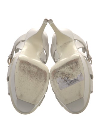 Saint Laurent Leather Slingback Sandals