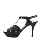 Saint Laurent Patent Leather T-Strap Sandals