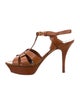 Saint Laurent Leather T-Strap Sandals