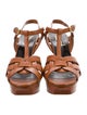 Saint Laurent Leather T-Strap Sandals