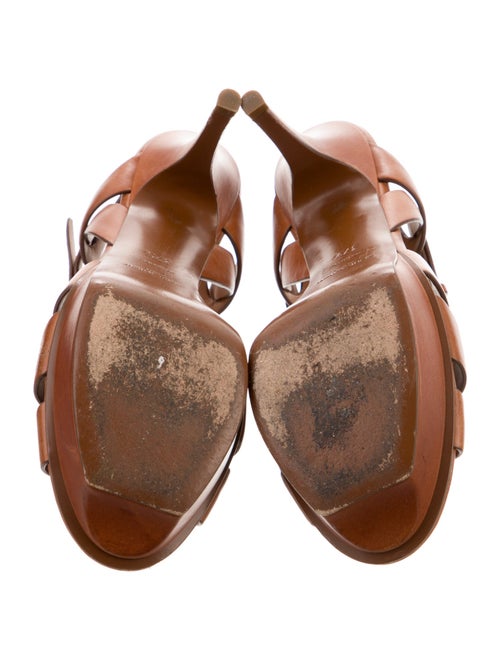 Saint Laurent Leather T-Strap Sandals