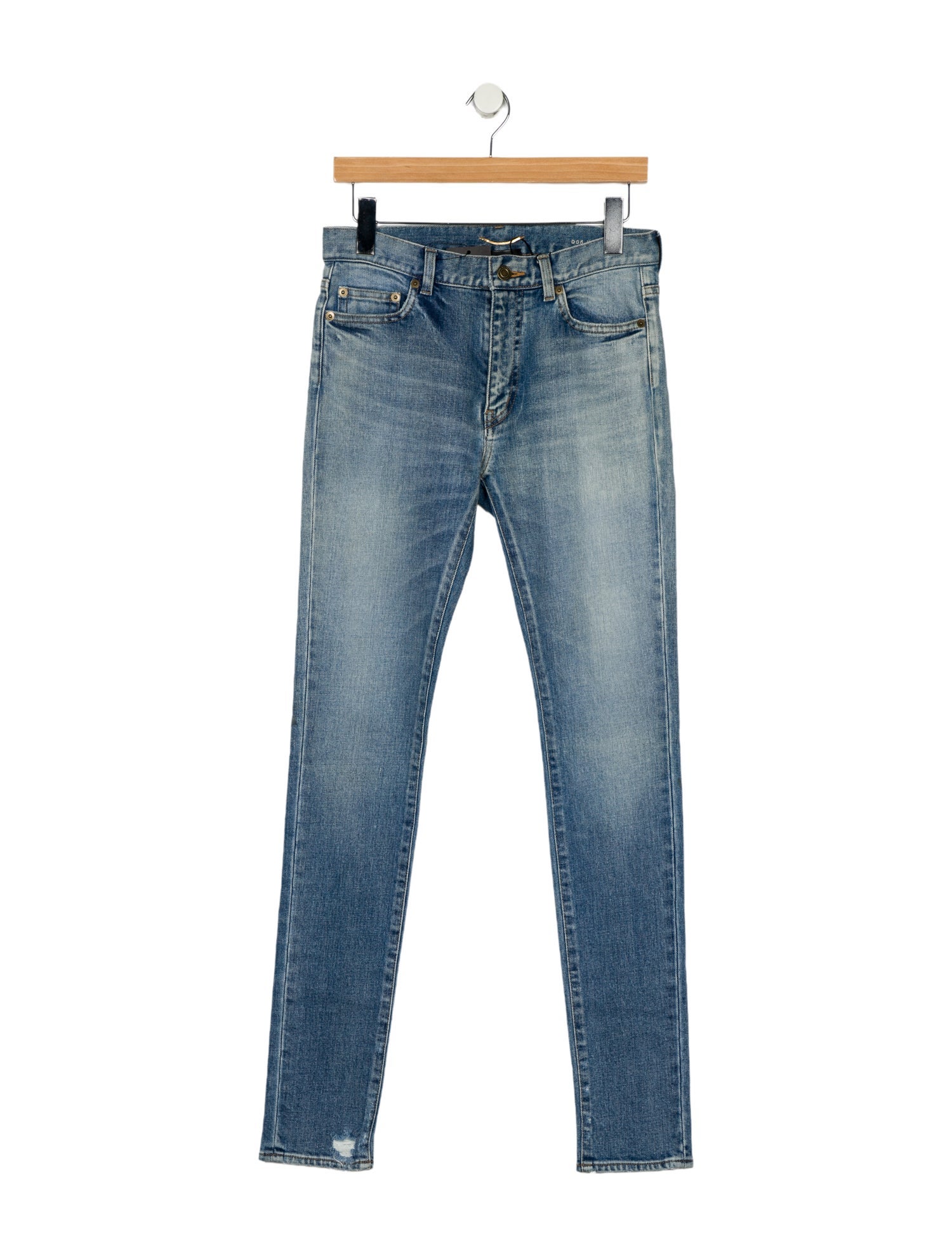 Saint Laurent Mid-Rise Skinny Leg Jeans w/ Tags