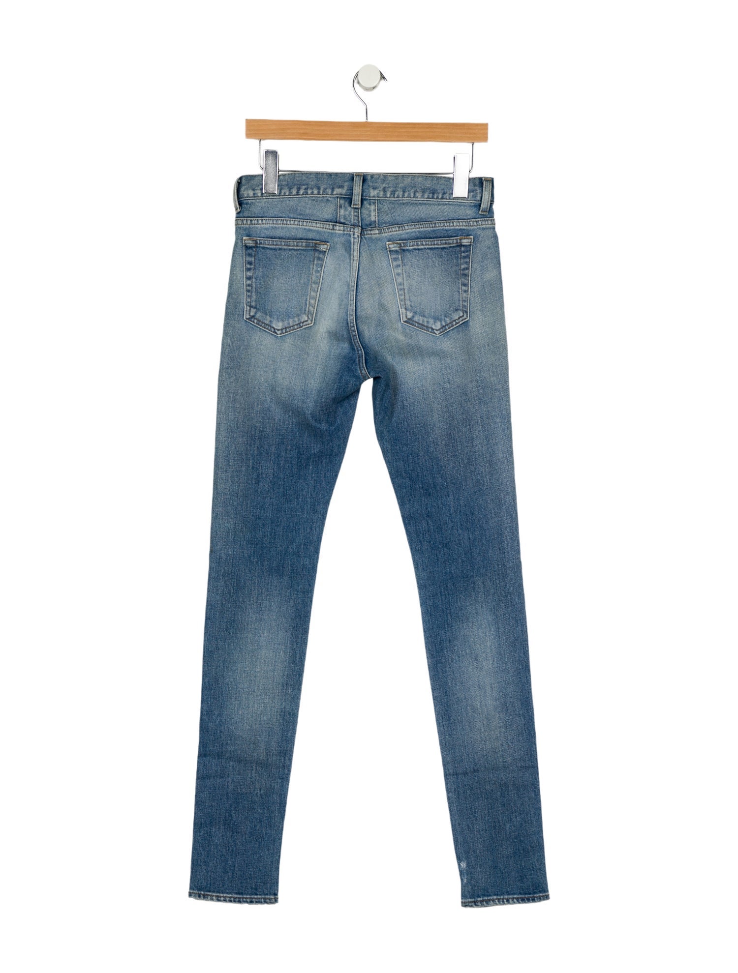 Saint Laurent Mid-Rise Skinny Leg Jeans w/ Tags