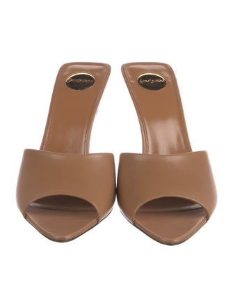Saint Laurent Leather Slides