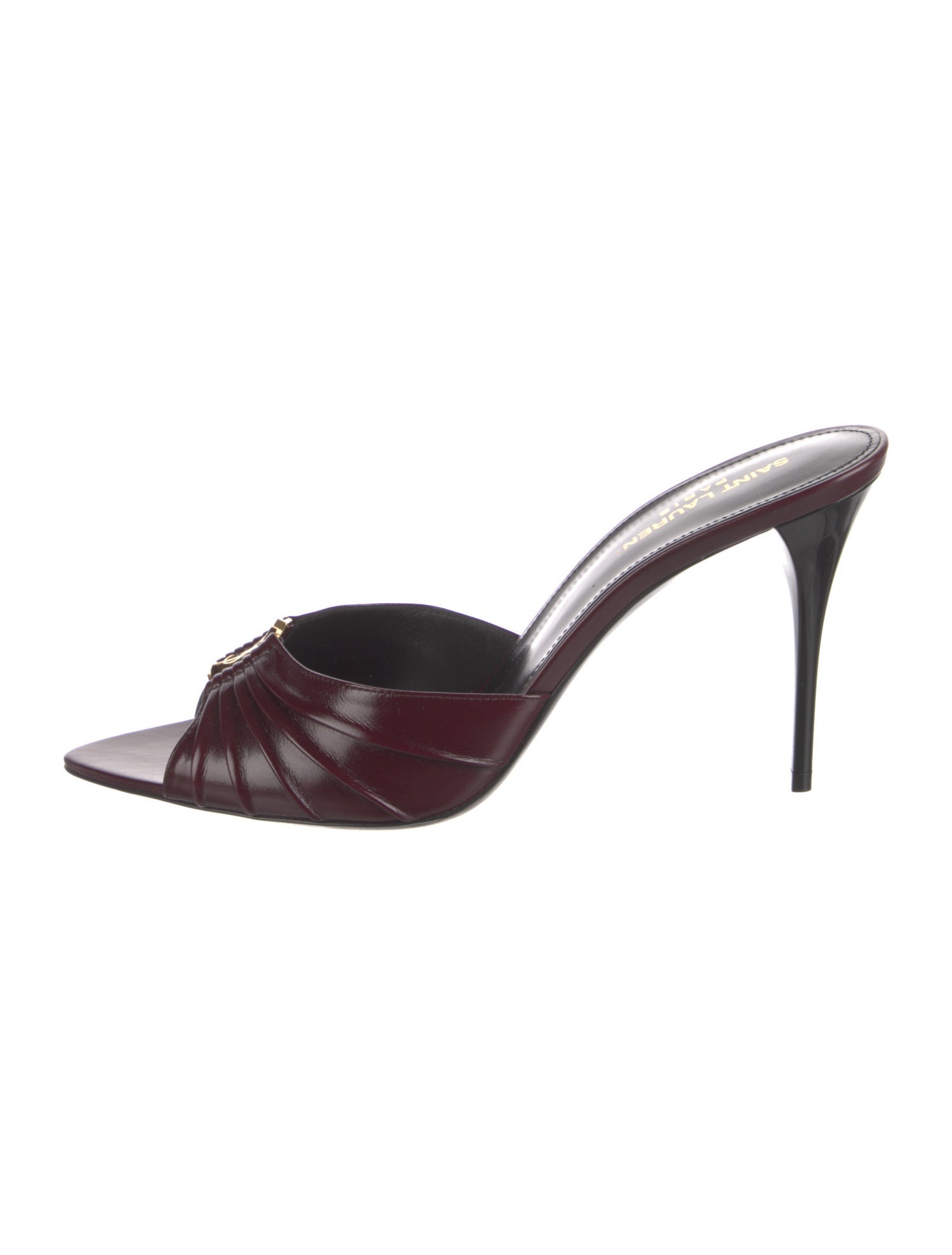 Saint Laurent Leather Slides