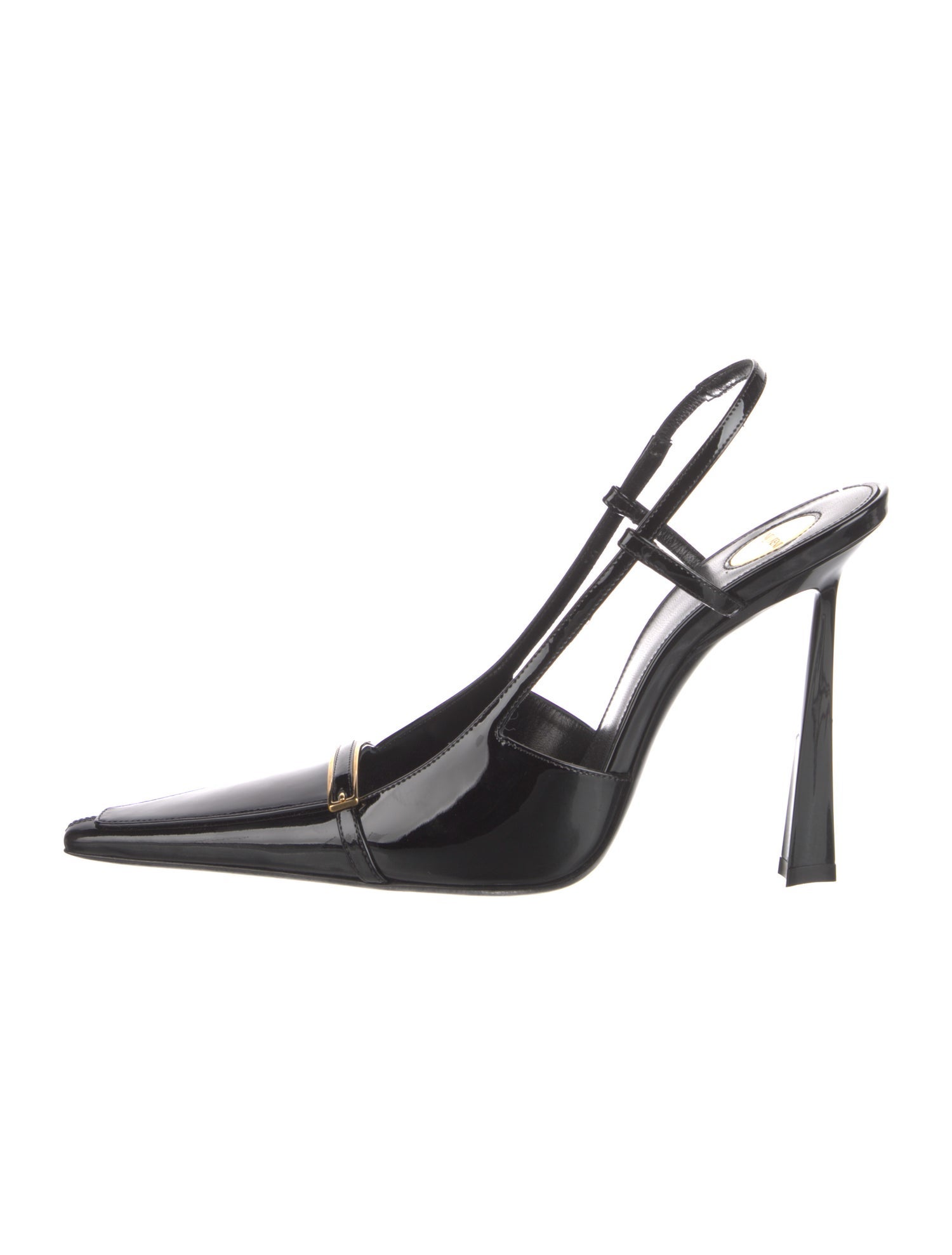 Saint Laurent Patent Leather Slingback Pumps