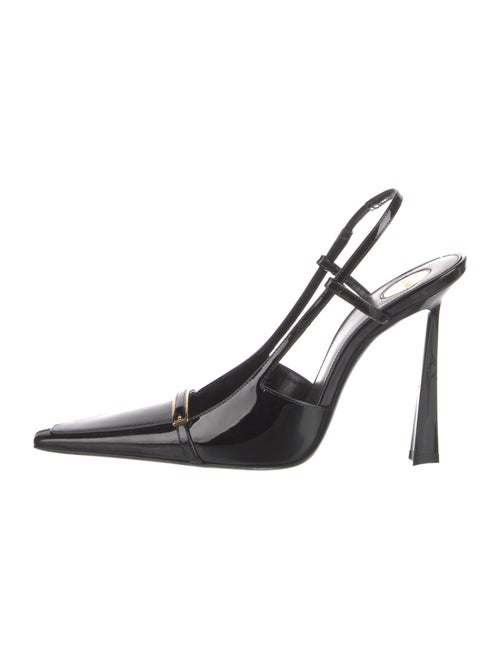 Saint Laurent Patent Leather Slingback Pumps