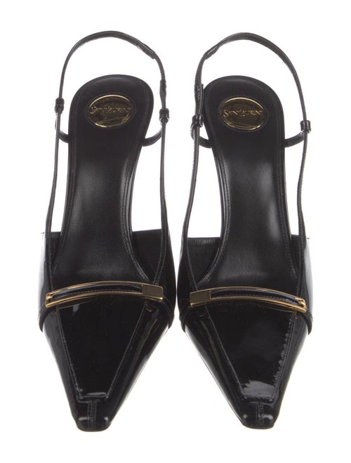 Saint Laurent Patent Leather Slingback Pumps