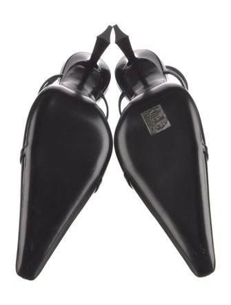 Saint Laurent Patent Leather Slingback Pumps