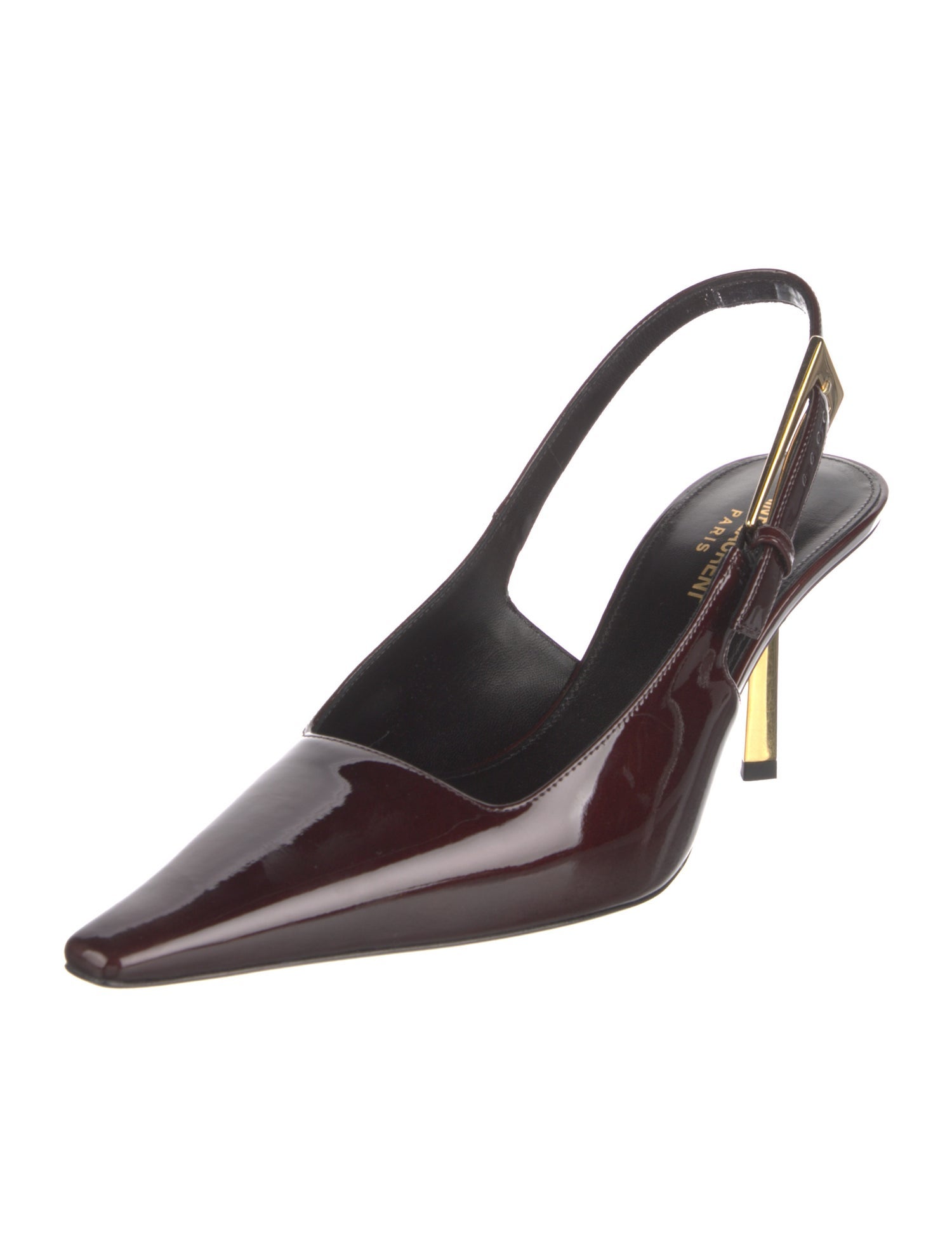 Saint Laurent Patent Leather Slingback Pumps