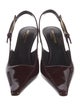 Saint Laurent Patent Leather Slingback Pumps
