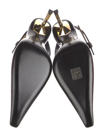 Saint Laurent Patent Leather Slingback Pumps