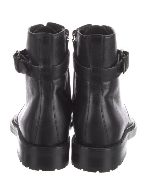 Saint Laurent Leather Lace-Up Boots