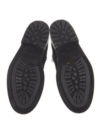 Saint Laurent Leather Lace-Up Boots