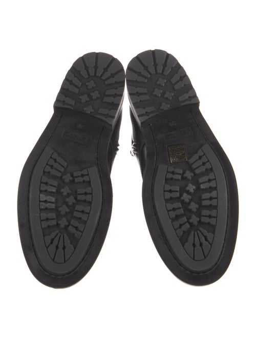 Saint Laurent Leather Lace-Up Boots