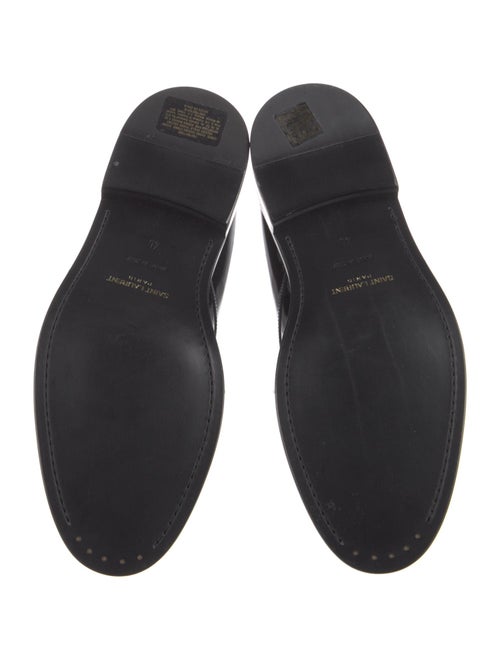 Saint Laurent Patent Leather Lace-Up Boots