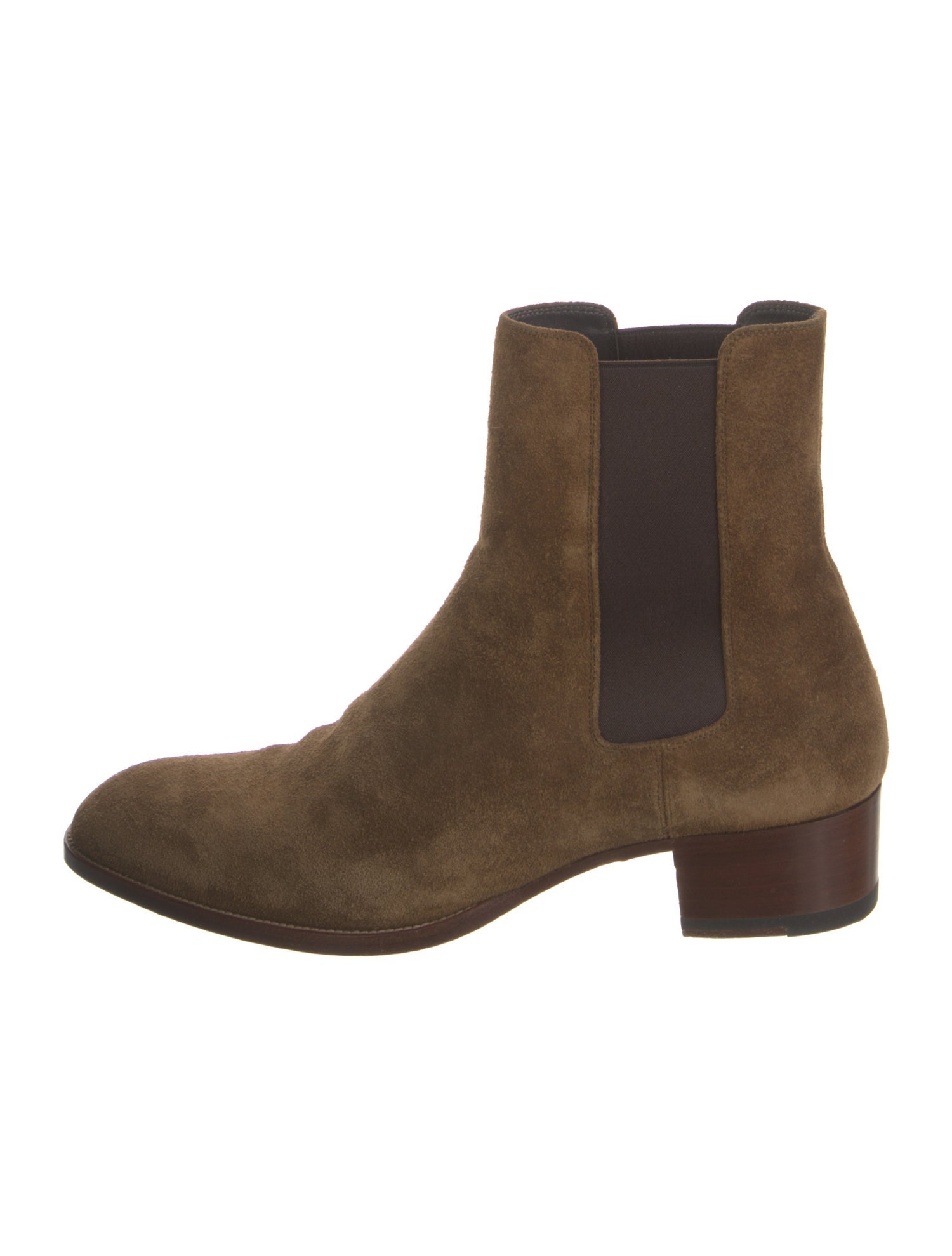 Saint Laurent Suede Chelsea Boots