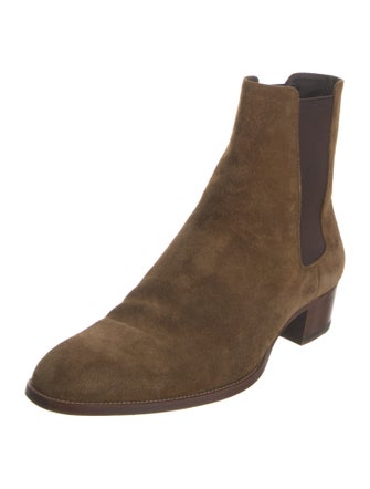 Saint Laurent Suede Chelsea Boots