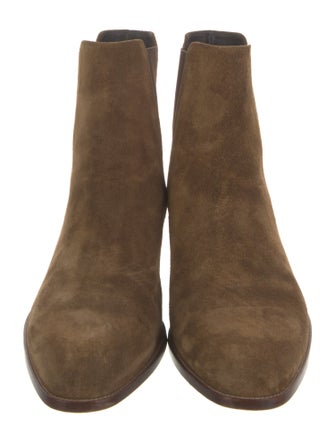 Saint Laurent Suede Chelsea Boots