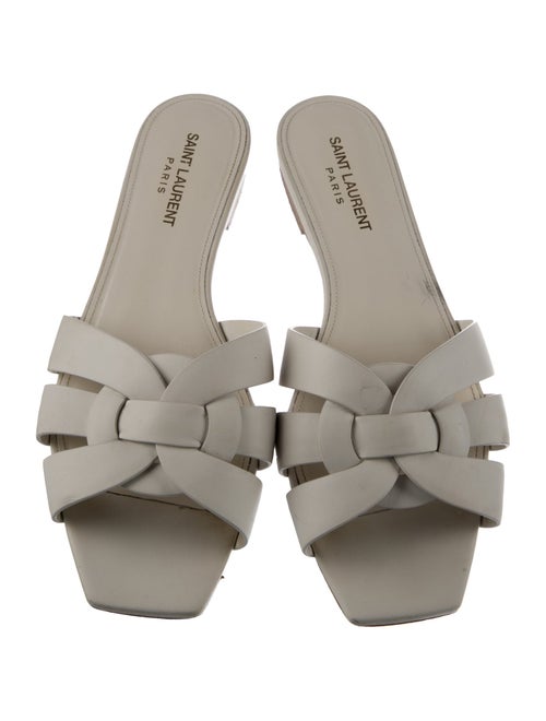 Saint Laurent Leather Slides