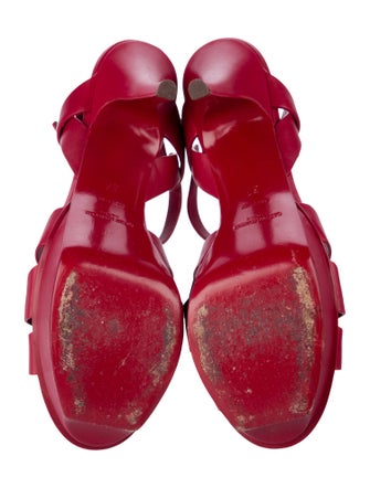 Saint Laurent Leather T-Strap Sandals
