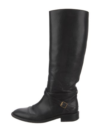 Saint Laurent Leather Riding Boots