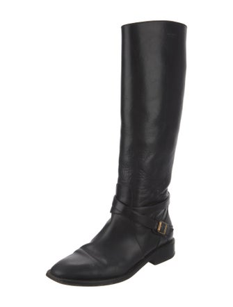 Saint Laurent Leather Riding Boots