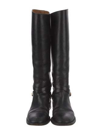 Saint Laurent Leather Riding Boots