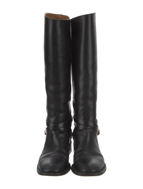 Saint Laurent Leather Riding Boots