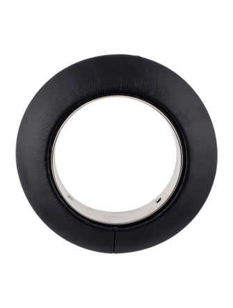 Saint Laurent Leather Bangle Bracelet.
