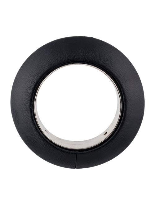 Saint Laurent Leather Bangle Bracelet.