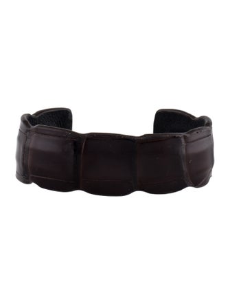 Saint Laurent Leather Cuff Bracelet